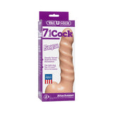 Vac-U-Lock - 7 Inch Cock - Raging Hard-Ons- White