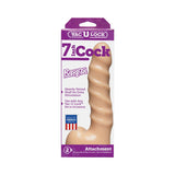 Vac-U-Lock - 7 Inch Cock - Raging Hard-Ons- White