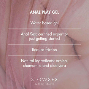 Bijoux Indiscrets Slow Sex Anal Play Gel 1 oz.