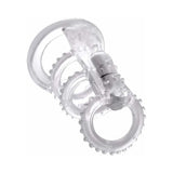 Fantasy X-tensions Vibrating Cock Cage- Clear