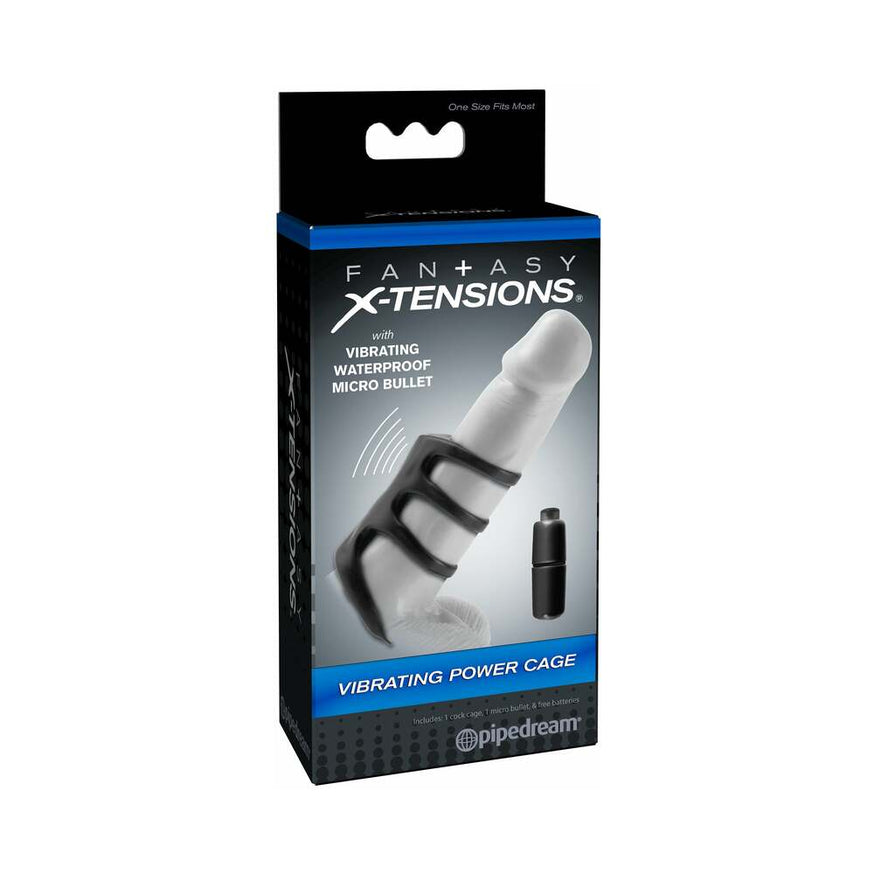 Fantasy X-tensions Vibrating Power Cage- Black