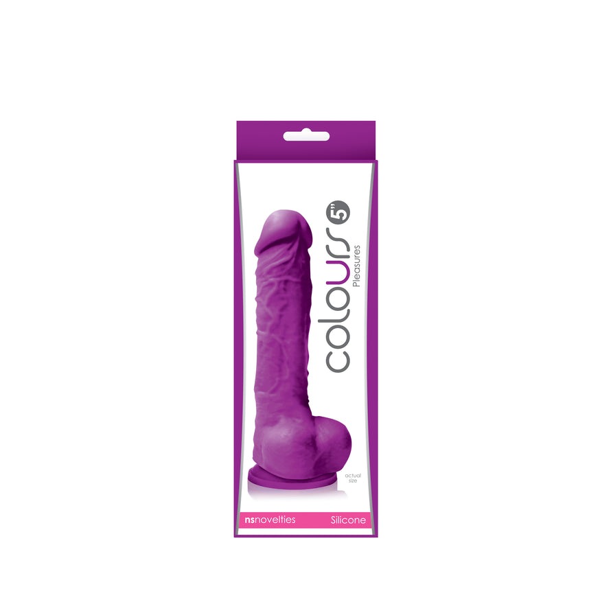 Colours Pleasures 5 in. Dildo- Purple