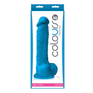 Colours Pleasures 8 in. Dildo- Blue