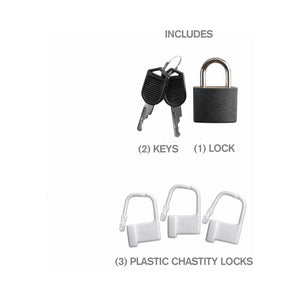 Fantasy C-Ringz Hardcore Silicone Cock Blocker Locking Chastity Cage