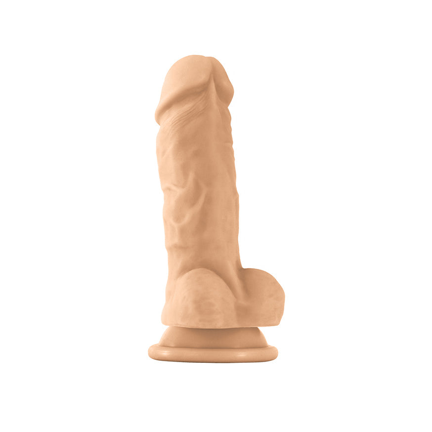 Colours Pleasures Thick 5 in. Dildo- Beige