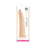 Colours Pleasures Thin 8 in. Dildo- Beige