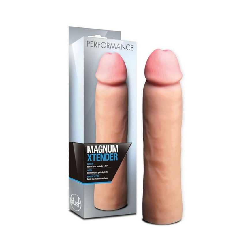 Blush Performance Magnum Xtender 1.75 in. Penis Extender Sleeve- Beige