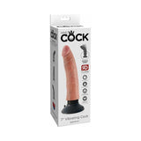 King Cock 7 in. Vibrating Dildo With Suction Cup- Beige