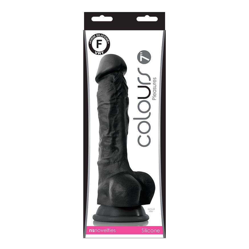 Colours Pleasures 7 in. Dildo- Black