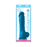 ColourSoft 8 in. Soft Dildo- Blue