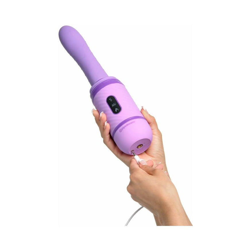 Fantasy For Her Love Thrust-Her Thrusting Vibrator- Purple