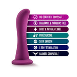 Temptasia Bellatrix 6.25 in. Curved Dildo with Suction Cup- Plum