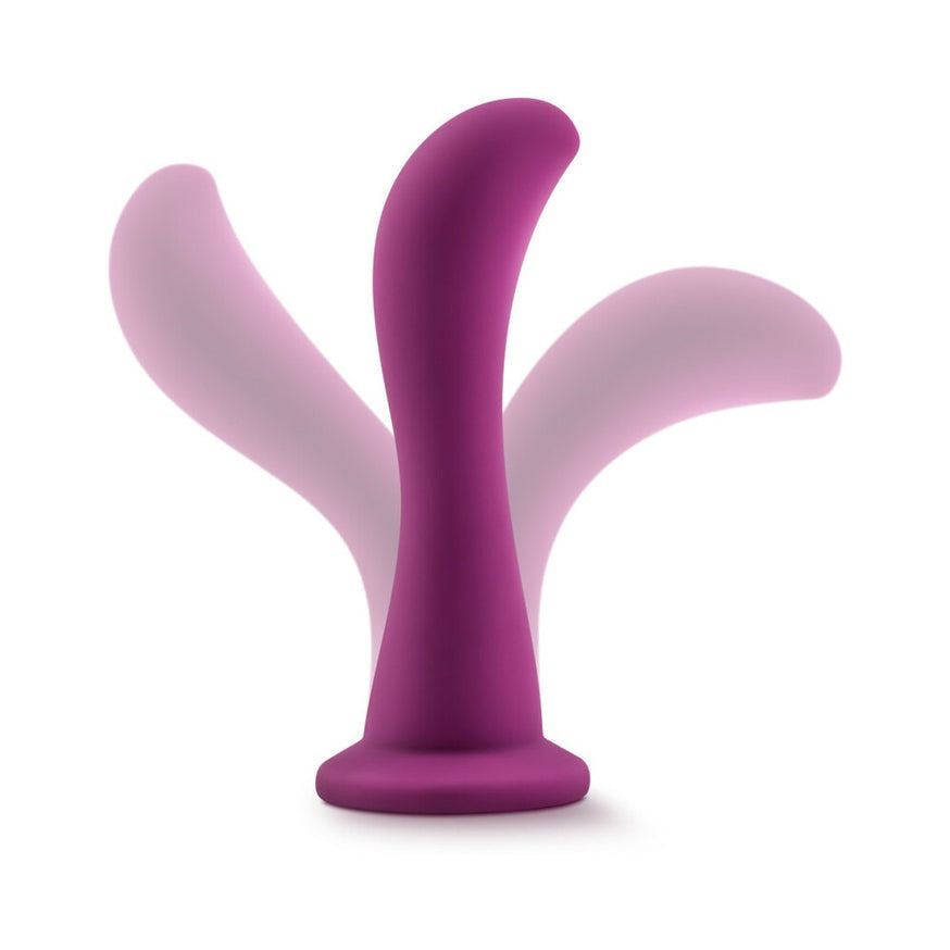 Temptasia Bellatrix 6.25 in. Curved Dildo with Suction Cup- Plum