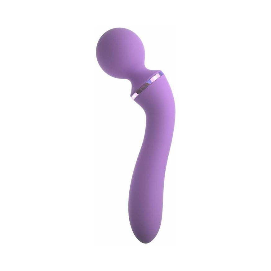 Fantasy For Her Duo Wand Massage-Her Dual-Ended Vibrator- Purple