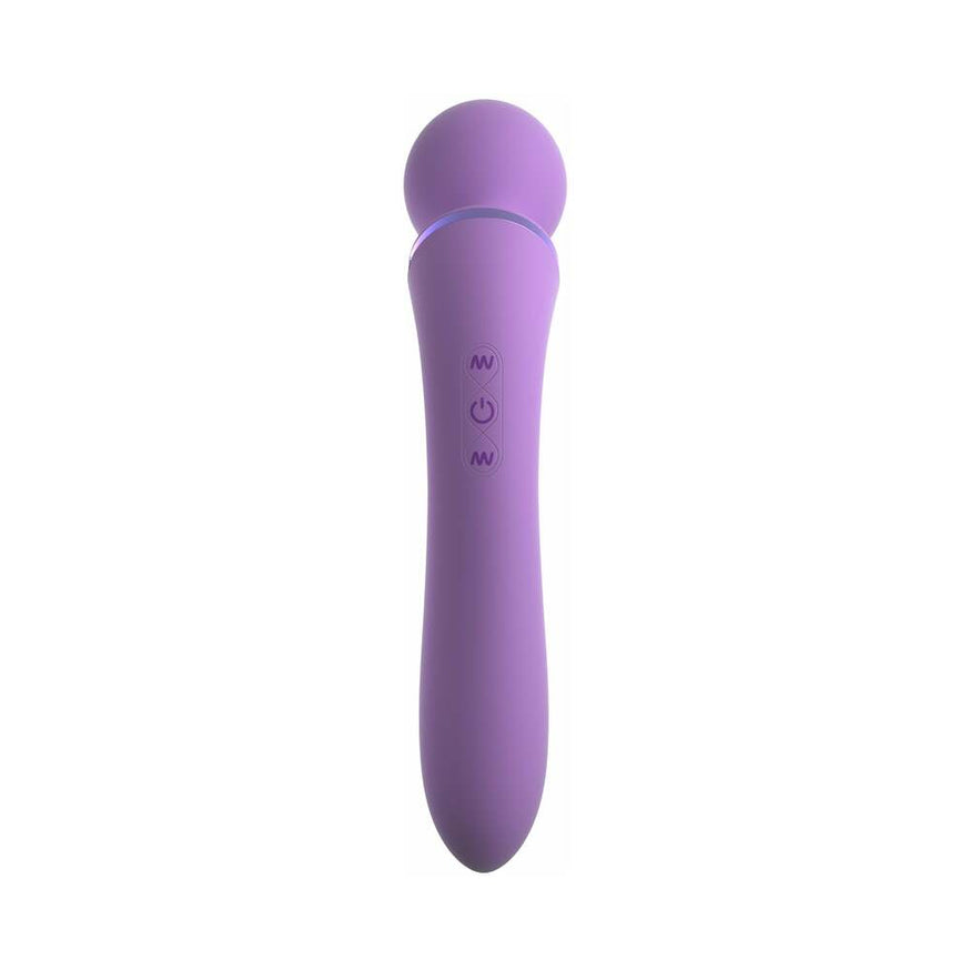 Fantasy For Her Duo Wand Massage-Her Dual-Ended Vibrator- Purple