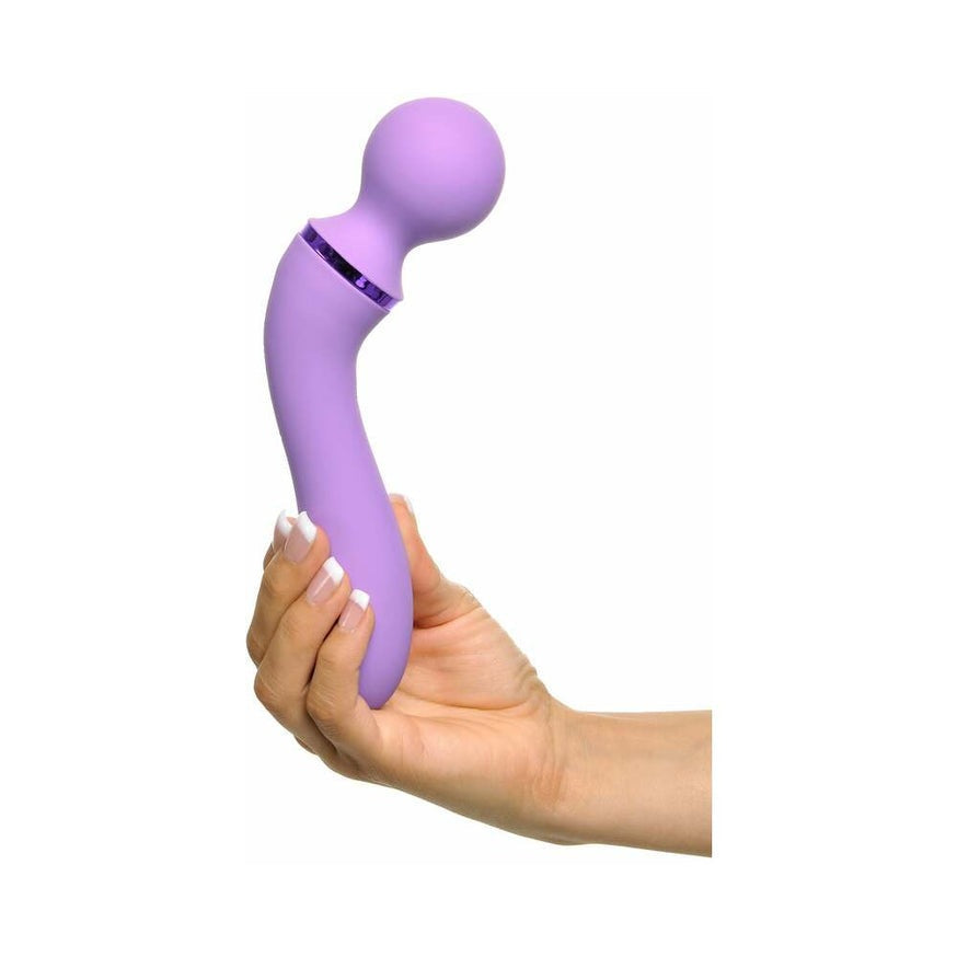 Fantasy For Her Duo Wand Massage-Her Dual-Ended Vibrator- Purple