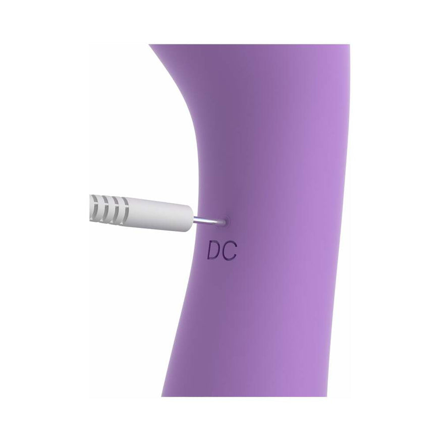 Fantasy For Her Duo Wand Massage-Her Dual-Ended Vibrator- Purple