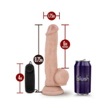 Dr. Jay 8.75 in. Vibrating Dildo- Beige