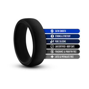 Blush Performance Silicone Go Pro Cock Ring- Black