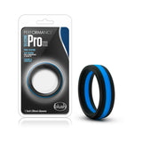 Blush Performance Silicone Go Pro Cock Ring- Black/Indigo/Black