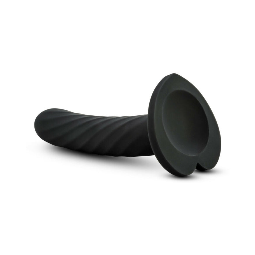 Temptasia Twist 5.5 in. Curved Dildo with Heart-Shaped Suction Cup