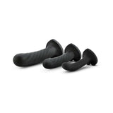 Temptasia Twist Kit 3-Piece Silicone Dildo Set- Black