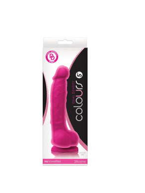 Colours Dual Density 5 in. Dildo- Pink