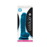 Colours Dual Density 8 in. Dildo- Blue