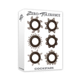 Zero Tolerance Cockstars 6-Piece Cockring Set- Smoke