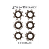 Zero Tolerance Cockstars 6-Piece Cockring Set- Smoke