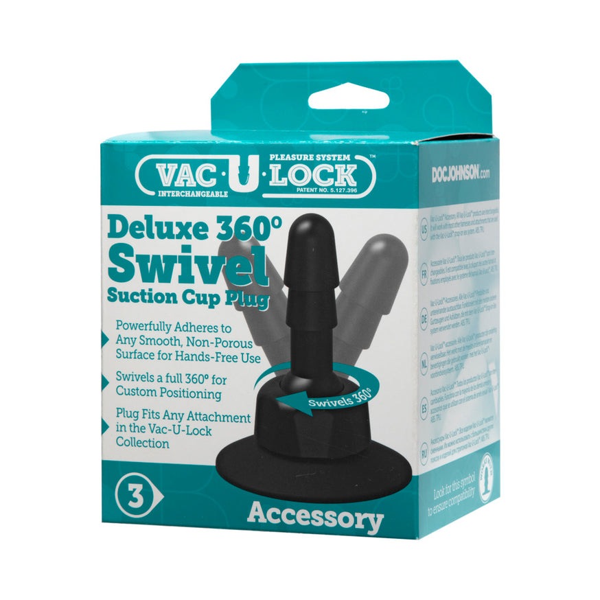 Vac-U-Lock - Deluxe 360° Swivel Suction Cup Plug