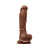 Colours Dual Density 8 in. Dildo- Brown