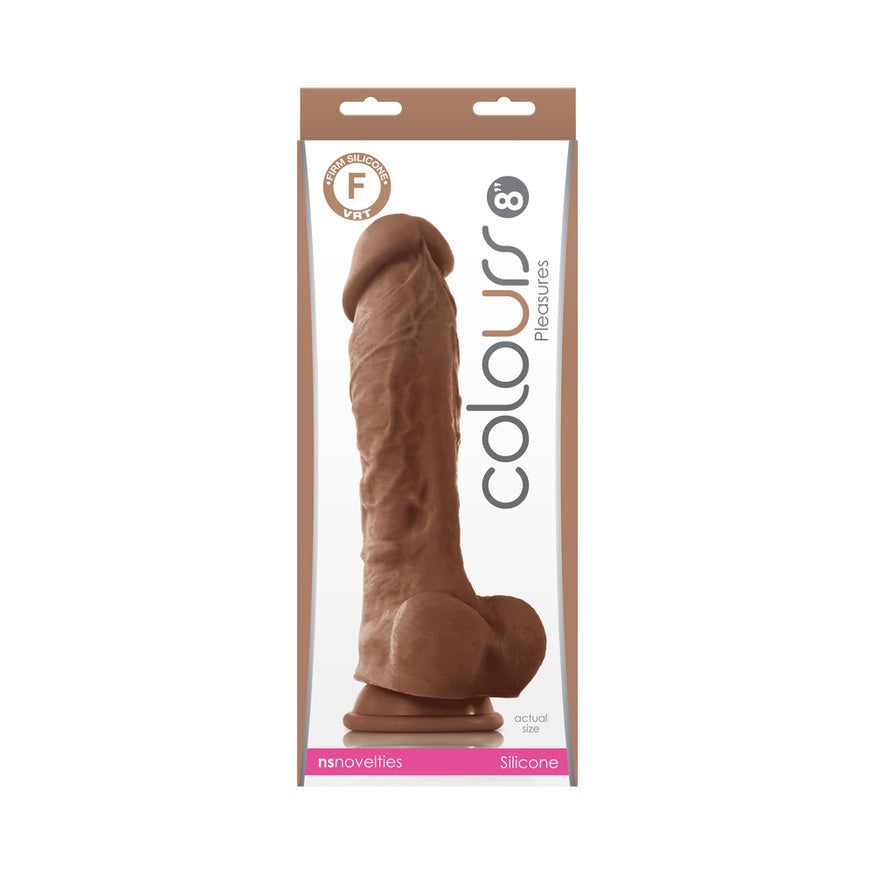 Colours Pleasures 8 in. Dildo- Brown