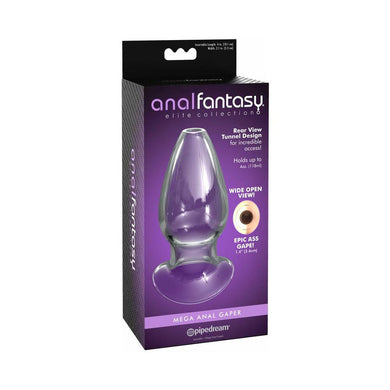 Anal Fantasy Elite Collection Mega Anal Gaper Glass Tunnel Plug