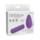 Fantasy For Her Her Rechargeable Remote Control Bullet Silicone Vibrator- Purple