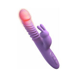 Fantasy For Her Rechargeable Thrusting Rabbit Vibrator- Purple