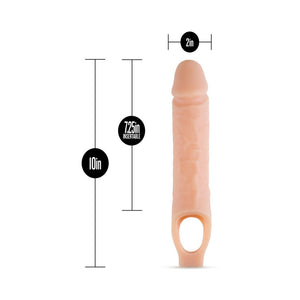 Blush Performance Plus 10 in. Silicone Cock Sheath- Beige