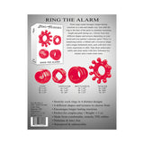 Zero Tolerance Ring The Alarm 4-Piece Cockring Set- Red