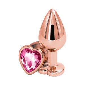 Rear Assets Rose Gold Heart Plug- Pink