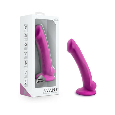 Blush Avant D9 Ergo Mini 7 in. Dual Density Dildo- Violet