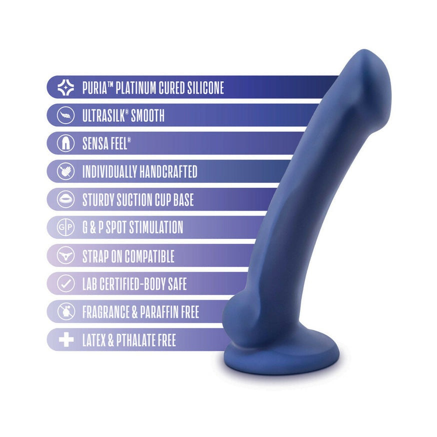 Blush Avant D10 Ergo Mini 7 in. Dual Density Dildo- Indigo