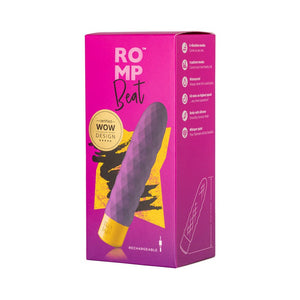 ROMP Beat Rechargeable Silicone Bullet Vibrator- Light Purple