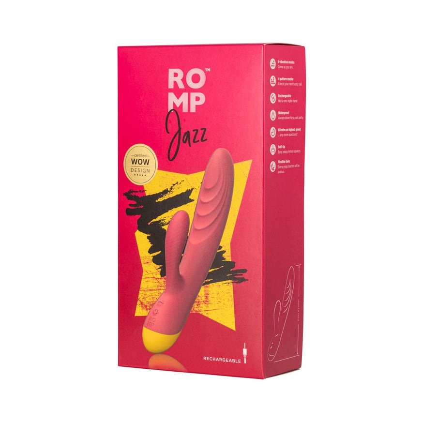 ROMP Jazz Rabbit Vibrator- Berry