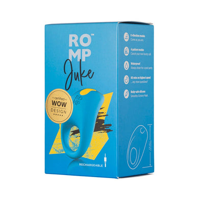 ROMP Juke Vibrating Penis Ring- Light Blue