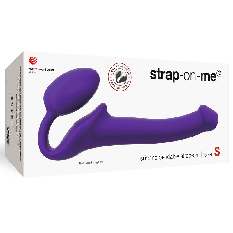 Strap-On-Me Semi-Realistic Bendable Silicone Strap-On- Purple