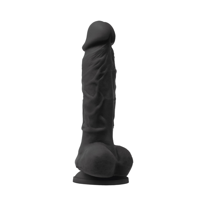 Colours Pleasures 5 in. Vibrating Dildo- Black