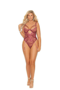 TEDDIETTE W/DETACHABLE GARTERS 77053X