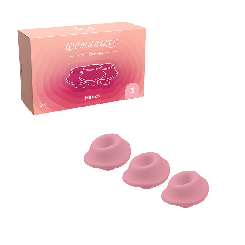 Womanizer 3-Pack Type A Replacement Stimulation Heads- Rose