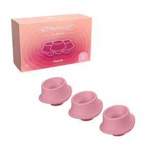 Womanizer 3-Pack Type A Replacement Stimulation Heads- Rose