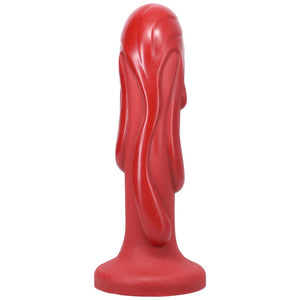 Tantus Magma Textured Fantasy Dildo- Crimson